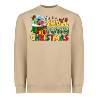 Mushroom Small town Christmas Heavyweight Sweatshirt - NancyCooperArtShop