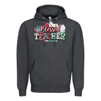 Smoke blessed teacher school Zipper Hoodie - NancyCooperArtShop
