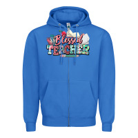 True Royal blessed teacher school Zipper Hoodie - NancyCooperArtShop