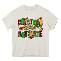 Cream christmas spirit activate Heavy Core Tee - AdoDesignShop