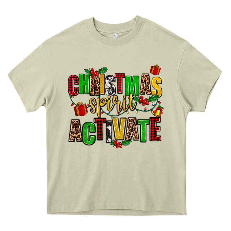Christmas Spirit Activate Heavy Core Tee by AdoDesignShop | Teevron