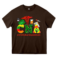 Chocolate Brown cna juneteenth certified nursing assistant Heavy Core Tee - AdoDesignShop