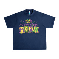 Navy mardi gras mama Urban Heavy Tee - MaliasSmallBusiness