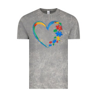 Cloud Rock autism heart Vintage Tee - MaliasSmallBusiness