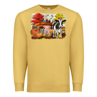 Antique Gold fall farm animals Premium Sweatshirt - CowGirlArtShop
