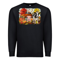 Black fall farm animals Premium Sweatshirt - CowGirlArtShop