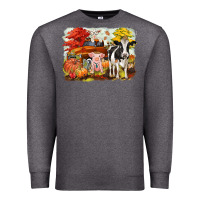 Charcoal Heather fall farm animals Premium Sweatshirt - CowGirlArtShop