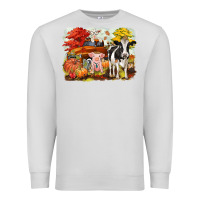 Dove Grey fall farm animals Premium Sweatshirt - CowGirlArtShop