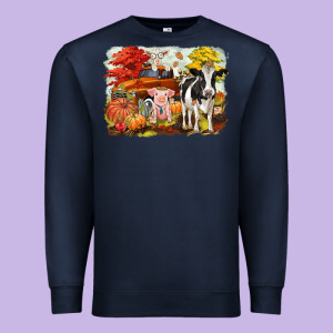 Fall Farm Animals Premium Sweatshirt Designed By Cowgirlartshop
