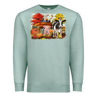 Seafoam fall farm animals Premium Sweatshirt - CowGirlArtShop