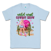 Dusty Blue wild west cowboy show Classic Tee - NancyCooperArtShop
