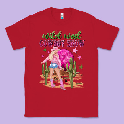 Wild West Cowboy Show Classic Tee Designed By Nancycooperartshop