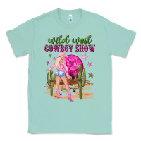 Seafoam wild west cowboy show Classic Tee - NancyCooperArtShop
