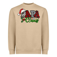 Mushroom Papa Claus with christmas lights and mistletoe Heavyweight Sweatshirt - NancyCooperArtShop