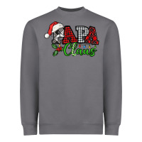 Storm Papa Claus with christmas lights and mistletoe Heavyweight Sweatshirt - NancyCooperArtShop