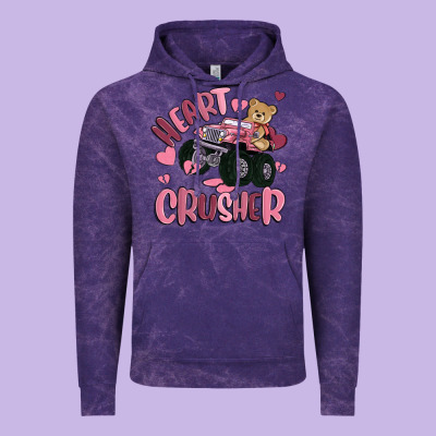 Heart Crusher Vintage Hoodie Designed By Maliassmallbusiness
