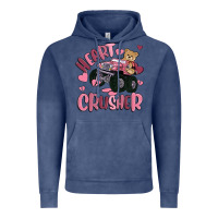 Vintage Denim heart crusher Vintage Hoodie - MaliasSmallBusiness