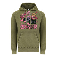 Vintage Olive heart crusher Vintage Hoodie - MaliasSmallBusiness
