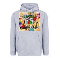 Heather Grey level 100 days of school Heavyweight Hoodie - CowGirlArtShop