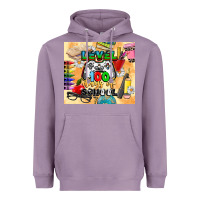 Lavender level 100 days of school Heavyweight Hoodie - CowGirlArtShop