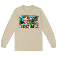 Mushroom love christmas cow Long Sleeve Tee - MaliasSmallBusiness