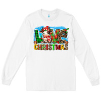 White love christmas cow Long Sleeve Tee - MaliasSmallBusiness
