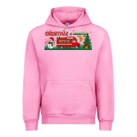 Fuchsia Pink christmas is coming Urban Hoodie - BundleAndBundleShop