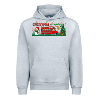 Heather Grey christmas is coming Urban Hoodie - BundleAndBundleShop