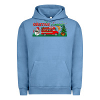 Pigment Pebble Blue christmas is coming Urban Hoodie - BundleAndBundleShop