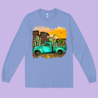 Truck Long Sleeve Tee Designed By Jahusdesignshop