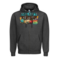 Charcoal Heather assistant principal Zipper Hoodie - NancyCooperArtShop