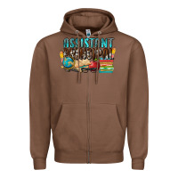 Chestnut assistant principal Zipper Hoodie - NancyCooperArtShop