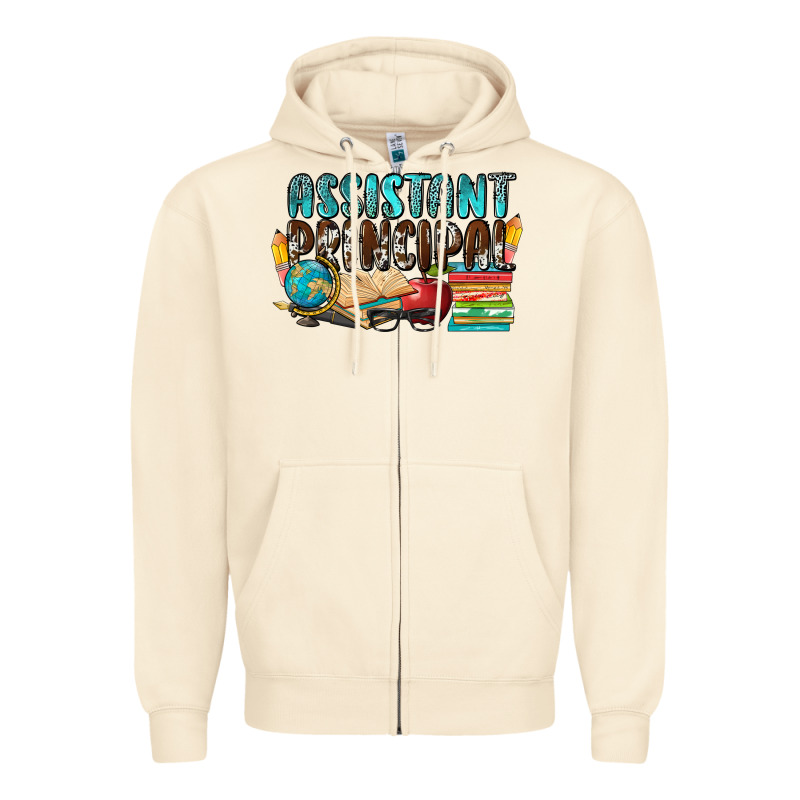 Assistant Principal Zipper Hoodie by NancyCooperArtShop | Teevron