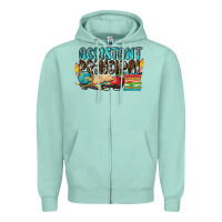 Seafoam assistant principal Zipper Hoodie - NancyCooperArtShop