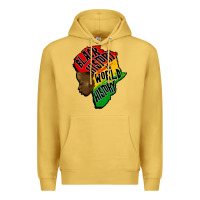 Antique Gold black history is world history Premium Hoodie - CowGirlArtShop