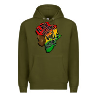 Army Green black history is world history Premium Hoodie - CowGirlArtShop