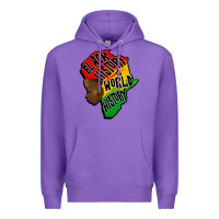 Purple black history is world history Premium Hoodie - CowGirlArtShop