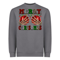 Storm Merry Christmas skeleton hands boobs Heavyweight Sweatshirt - NancyCooperArtShop