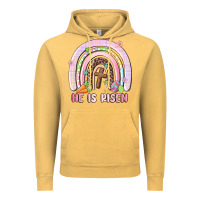 Vintage Mustard he is risen easter rainbow Vintage Hoodie - MaliasSmallBusiness