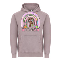 Vintage Zinc he is risen easter rainbow Vintage Hoodie - MaliasSmallBusiness