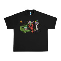 Black mardi gras alligator crawfish pelican Urban Heavy Tee - MaliasSmallBusiness