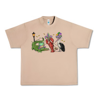 Burro mardi gras alligator crawfish pelican Urban Heavy Tee - MaliasSmallBusiness