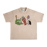 French Oak mardi gras alligator crawfish pelican Urban Heavy Tee - MaliasSmallBusiness