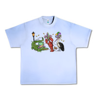 Grape Ice mardi gras alligator crawfish pelican Urban Heavy Tee - MaliasSmallBusiness