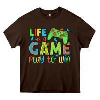 Chocolate Brown life is a game play to win Heavy Core Tee - JahusDesignShop