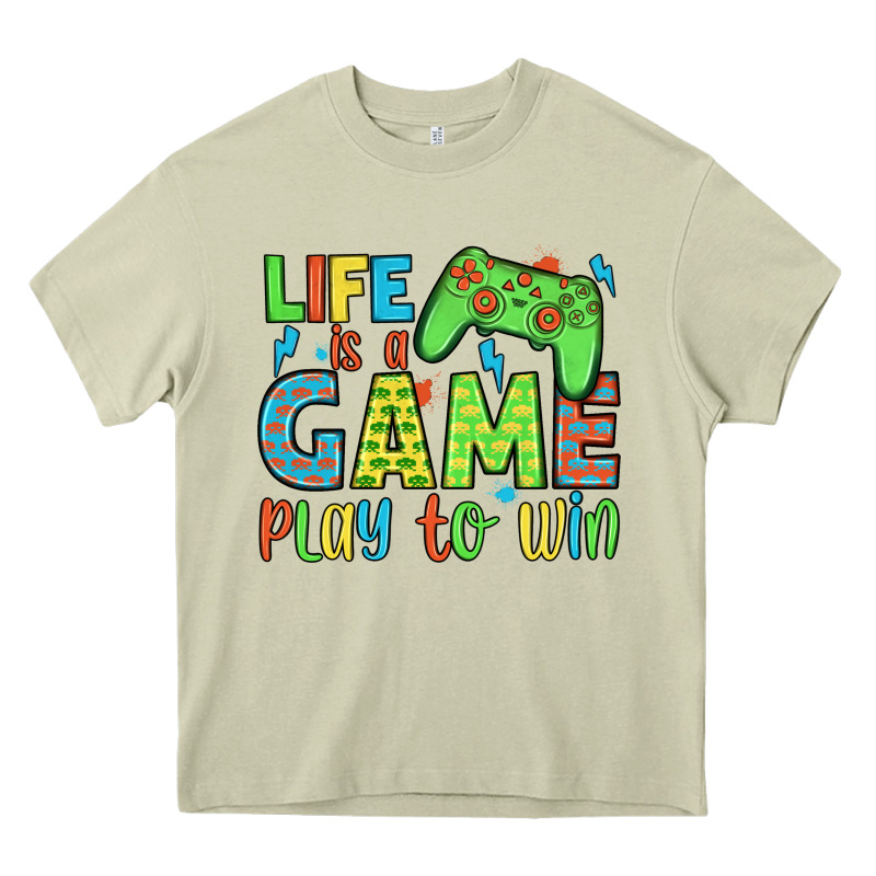 Life Is A Game Play To Win Heavy Core Tee by JahusDesignShop | Teevron