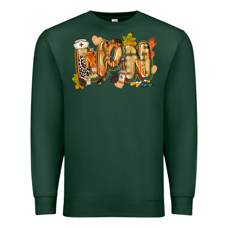 Fall Lpn Premium Sweatshirt by CowGirlArtShop | Teevron