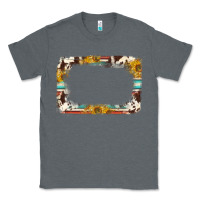 Charcoal Heather western serape sunflower background frame Classic Tee - NancyCooperArtShop