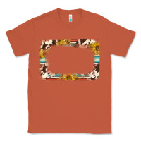 Copper western serape sunflower background frame Classic Tee - NancyCooperArtShop