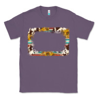 Lavender western serape sunflower background frame Classic Tee - NancyCooperArtShop